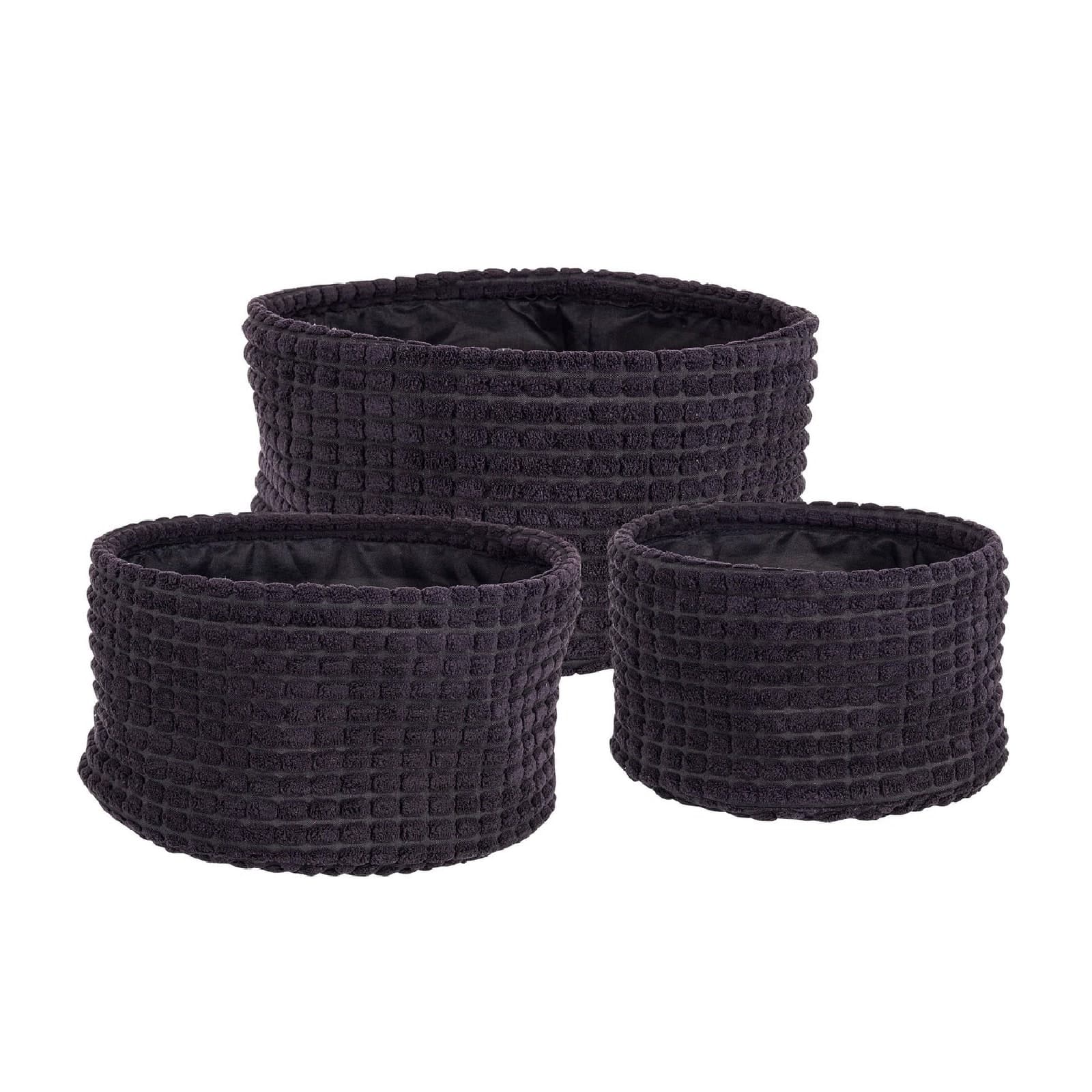 Set 3 porta oggetti "Nicky" in poliestere in Organizer per cassetti Decor Space - Altamura, commercioVirtuoso.it