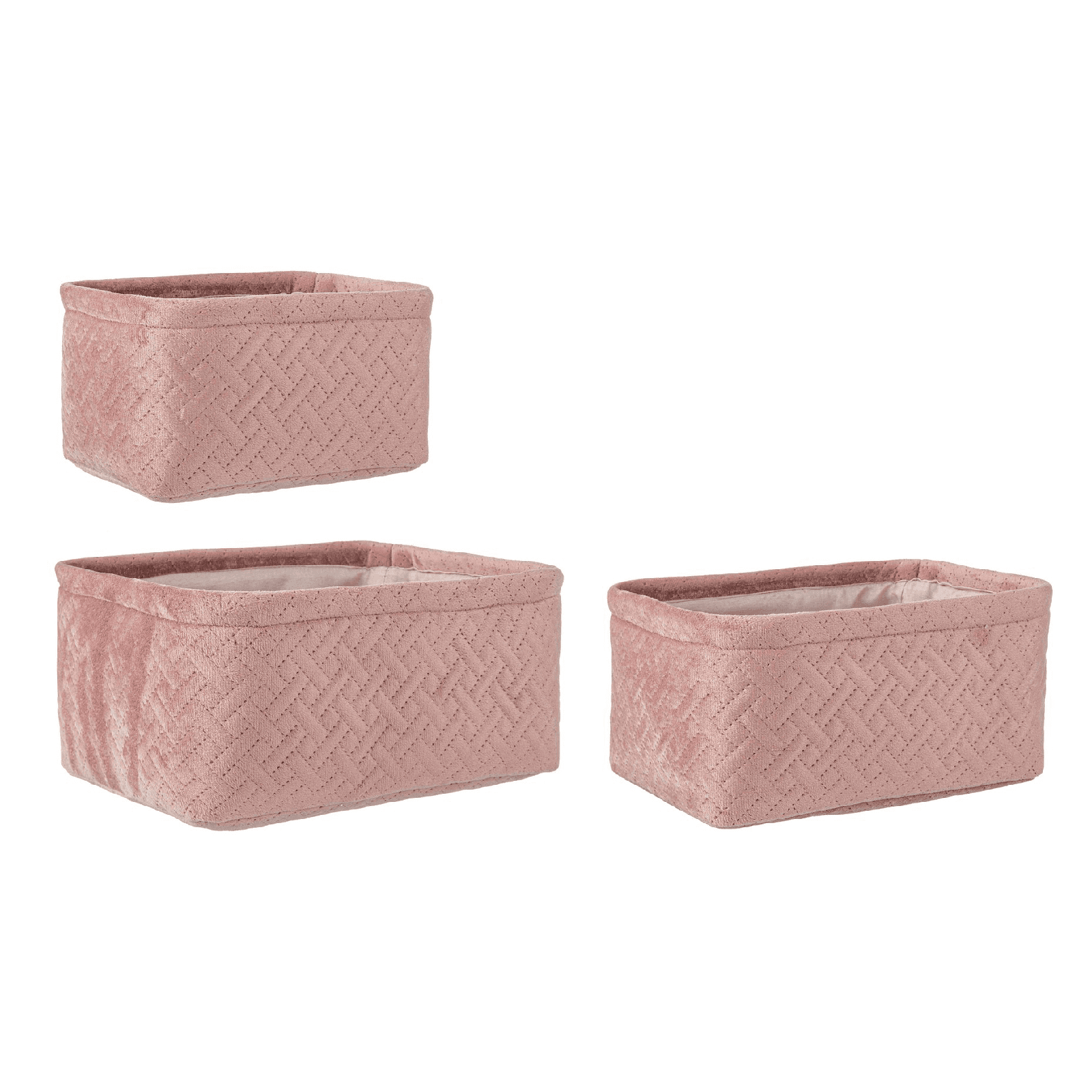 Set 3 Pezzi "Averill" porta oggetti rettangolari in poliestere in Organizer per cassetti Decor Space - Altamura, commercioVirtuoso.it