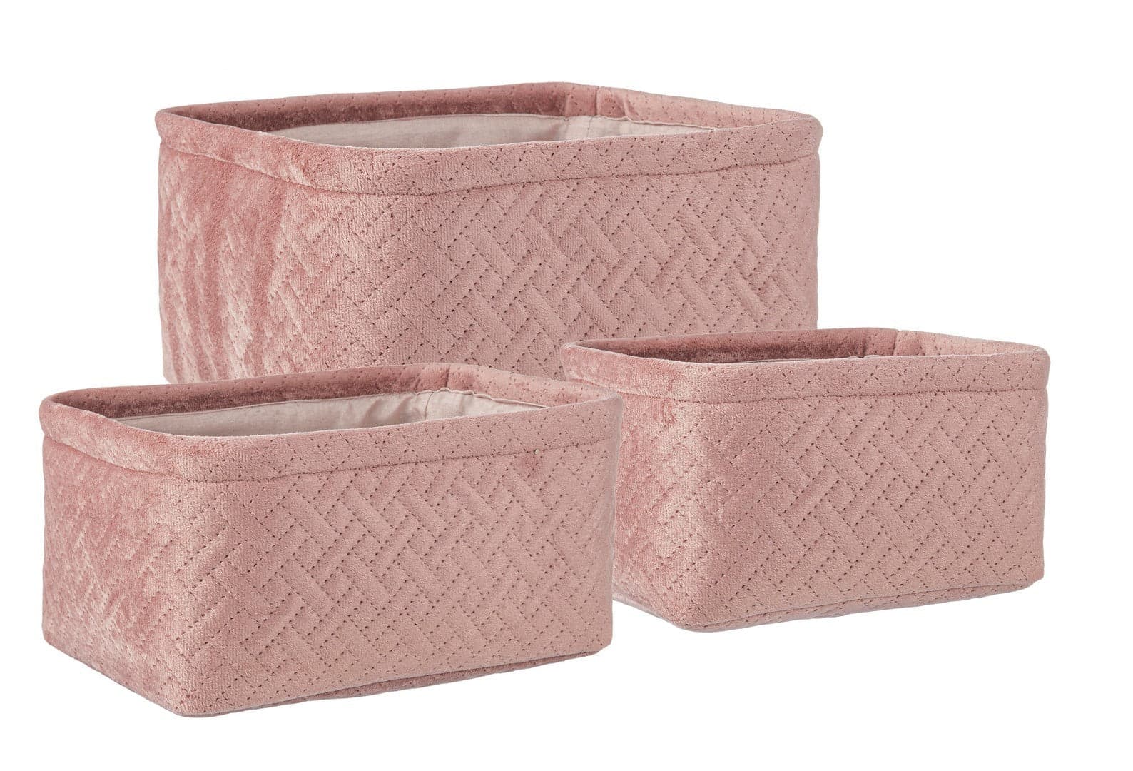Set 3 Pezzi "Averill" porta oggetti rettangolari in poliestere in Organizer per cassetti Decor Space - Altamura, commercioVirtuoso.it