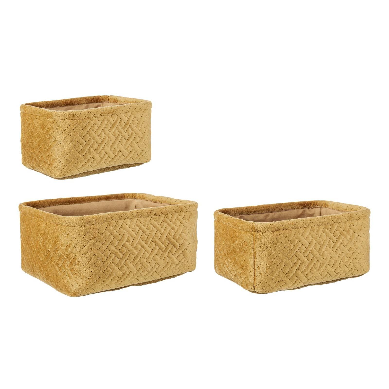 Set 3 Pezzi "Averill" porta oggetti rettangolari in poliestere in Organizer per cassetti Decor Space - Altamura, commercioVirtuoso.it