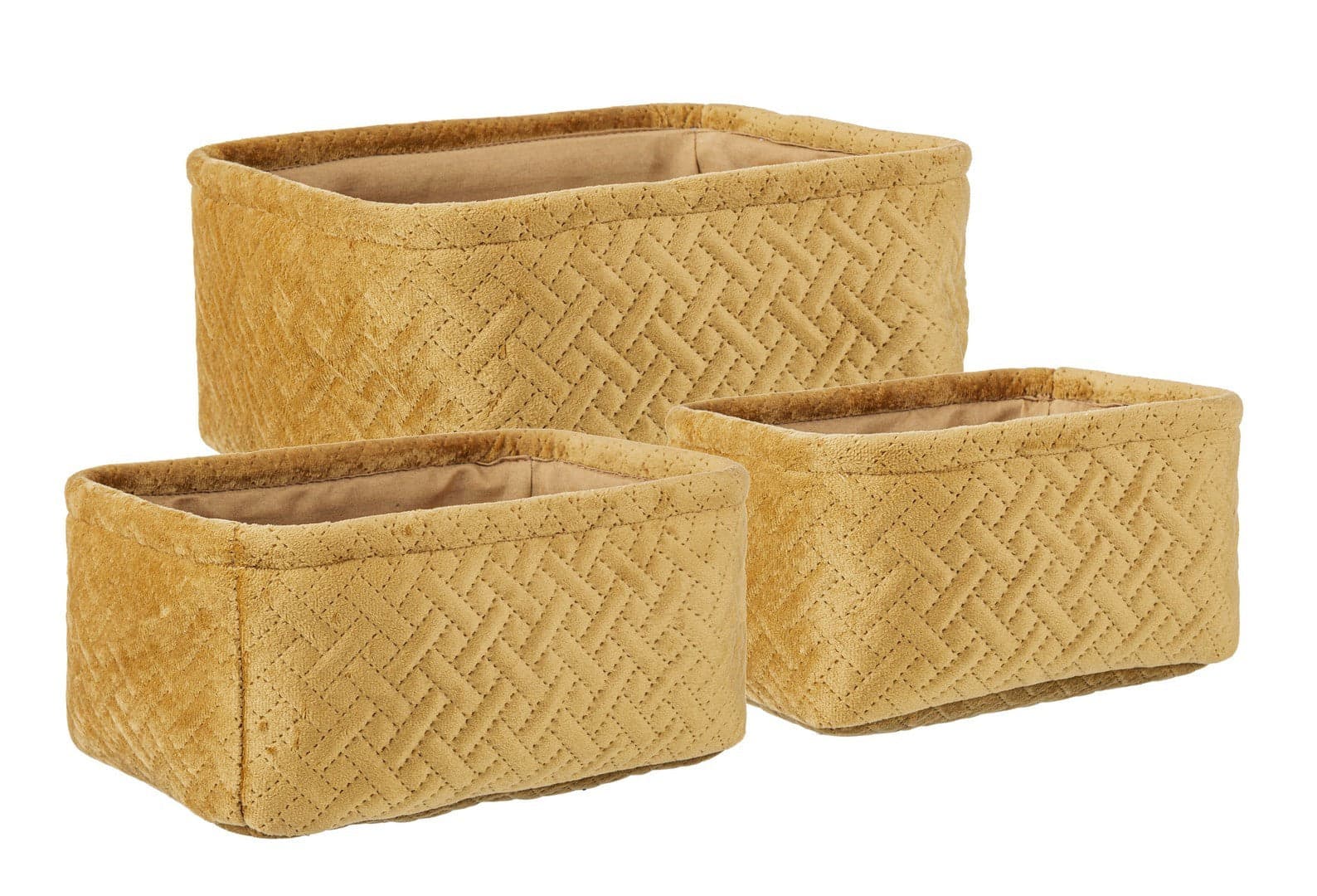 Set 3 Pezzi "Averill" porta oggetti rettangolari in poliestere in Organizer per cassetti Decor Space - Altamura, commercioVirtuoso.it