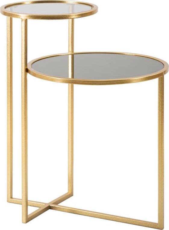 Tavolinetto da caffè struttura in metallo ripiani in vetro per interni in Console e tavoli da divano Decor Space - Altamura, commercioVirtuoso.it