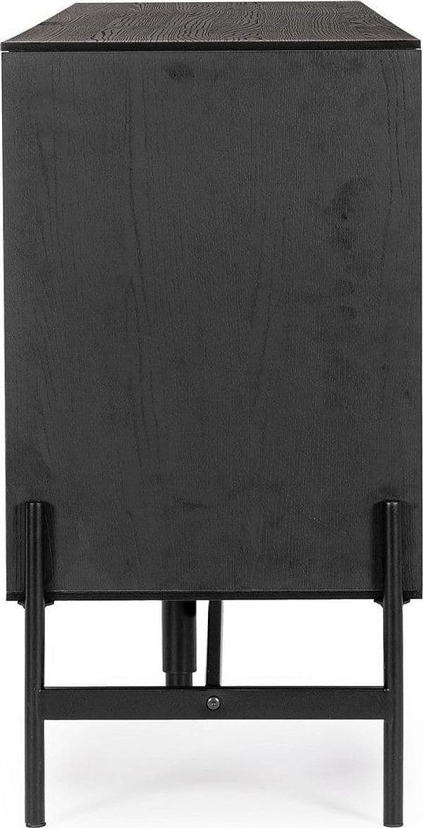 Mobile credenza "Allycia" in mdf-legno di frassino, gambe in acciaio, per interno in Credenze Decor Space - Altamura, commercioVirtuoso.it