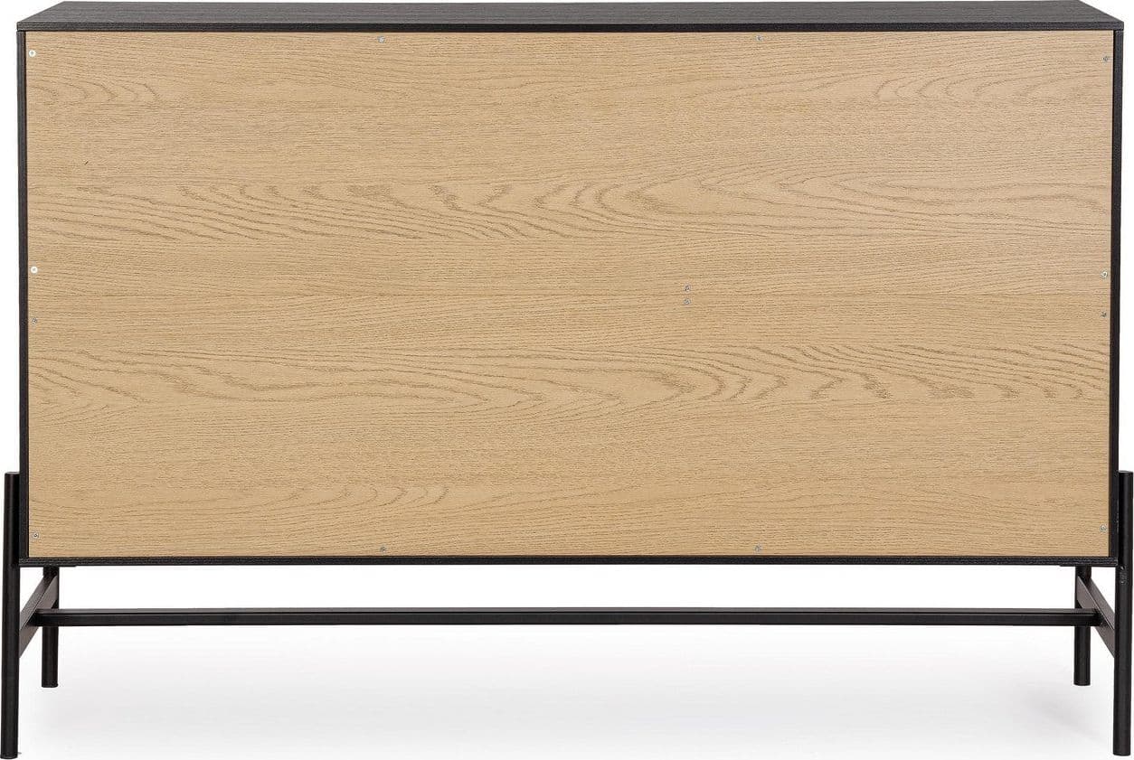 Mobile credenza "Allycia" in mdf-legno di frassino, gambe in acciaio, per interno in Credenze Decor Space - Altamura, commercioVirtuoso.it