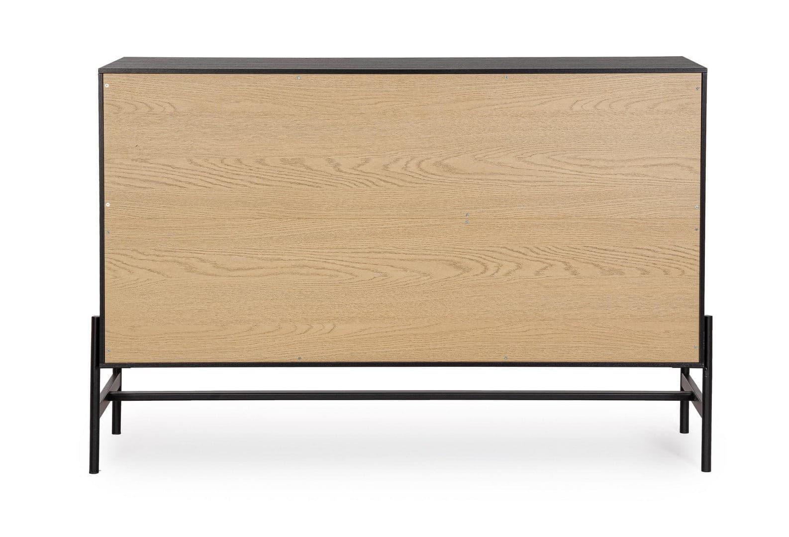 Mobile credenza "Allycia" in mdf-legno di frassino, gambe in acciaio, per interno in Credenze Decor Space - Altamura, commercioVirtuoso.it