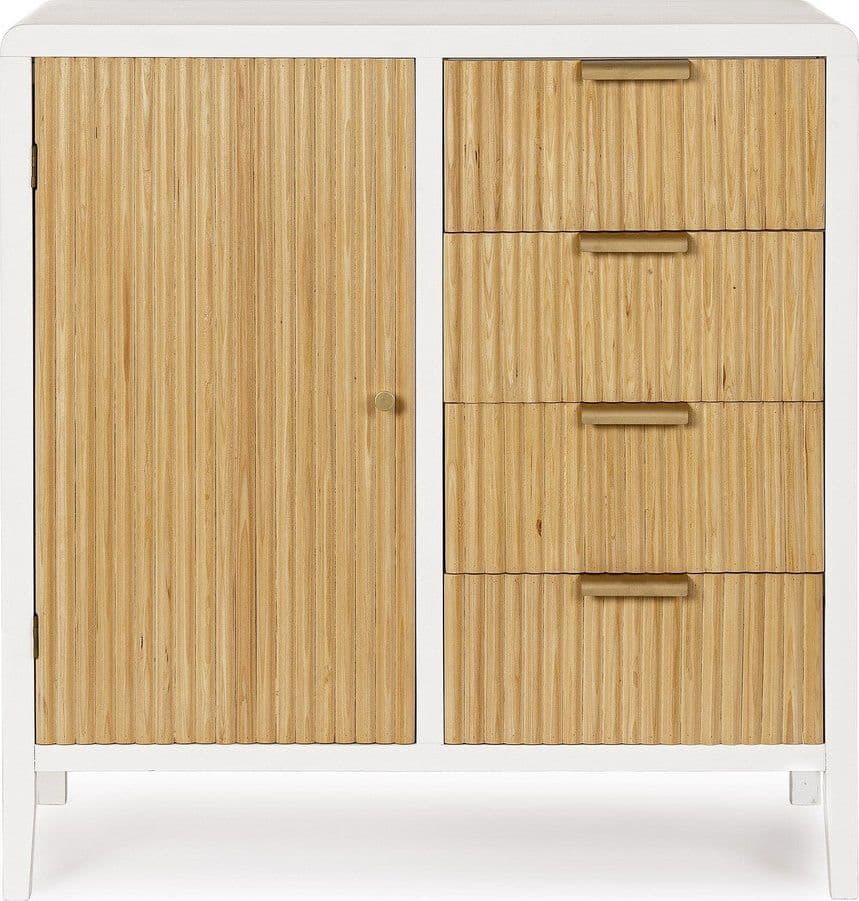 Mobile credenza "Allycia" in mdf-legno di frassino, gambe in acciaio, per interno - 26