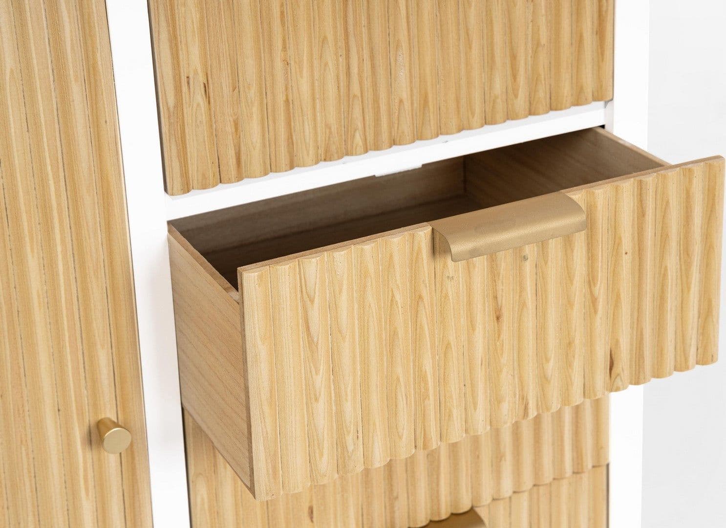 Mobile credenza "Allycia" in mdf-legno di frassino, gambe in acciaio, per interno - 31