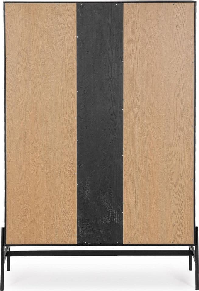 Mobile credenza "Allycia" in mdf-legno di frassino, gambe in acciaio, per interno in Credenze Decor Space - Altamura, commercioVirtuoso.it