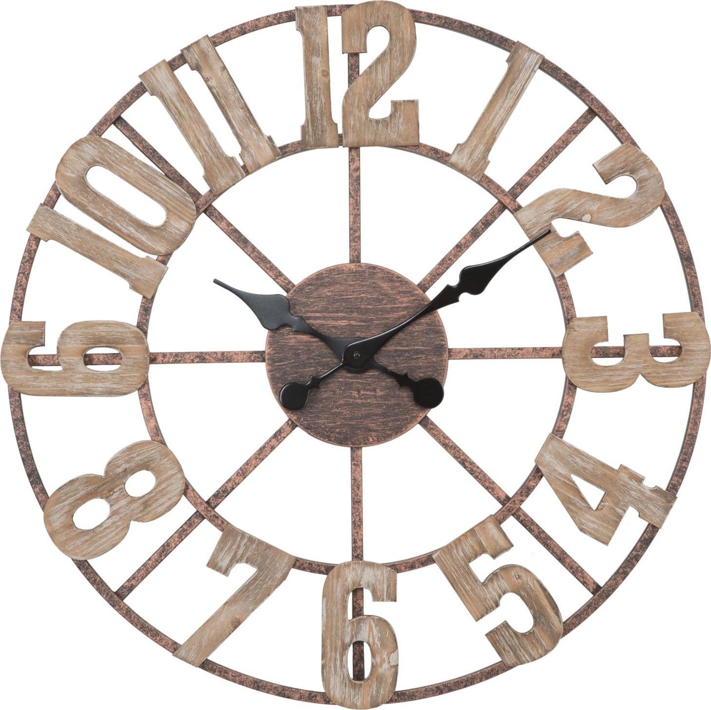 Orologio da parete in legno MDF per salotto e cucina in Orologi da parete Decor Space - Altamura, commercioVirtuoso.it
