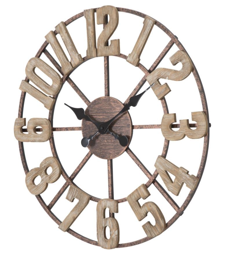 Orologio da parete in legno MDF per salotto e cucina in Orologi da parete Decor Space - Altamura, commercioVirtuoso.it