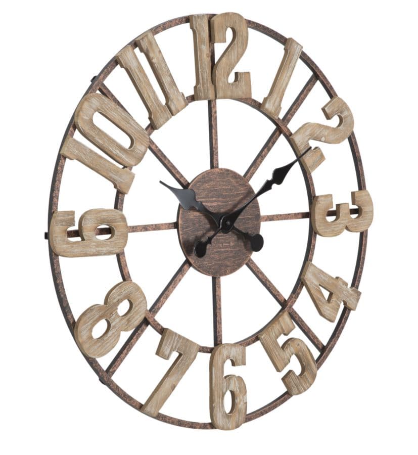 Orologio da parete in legno MDF per salotto e cucina in Orologi da parete Decor Space - Altamura, commercioVirtuoso.it