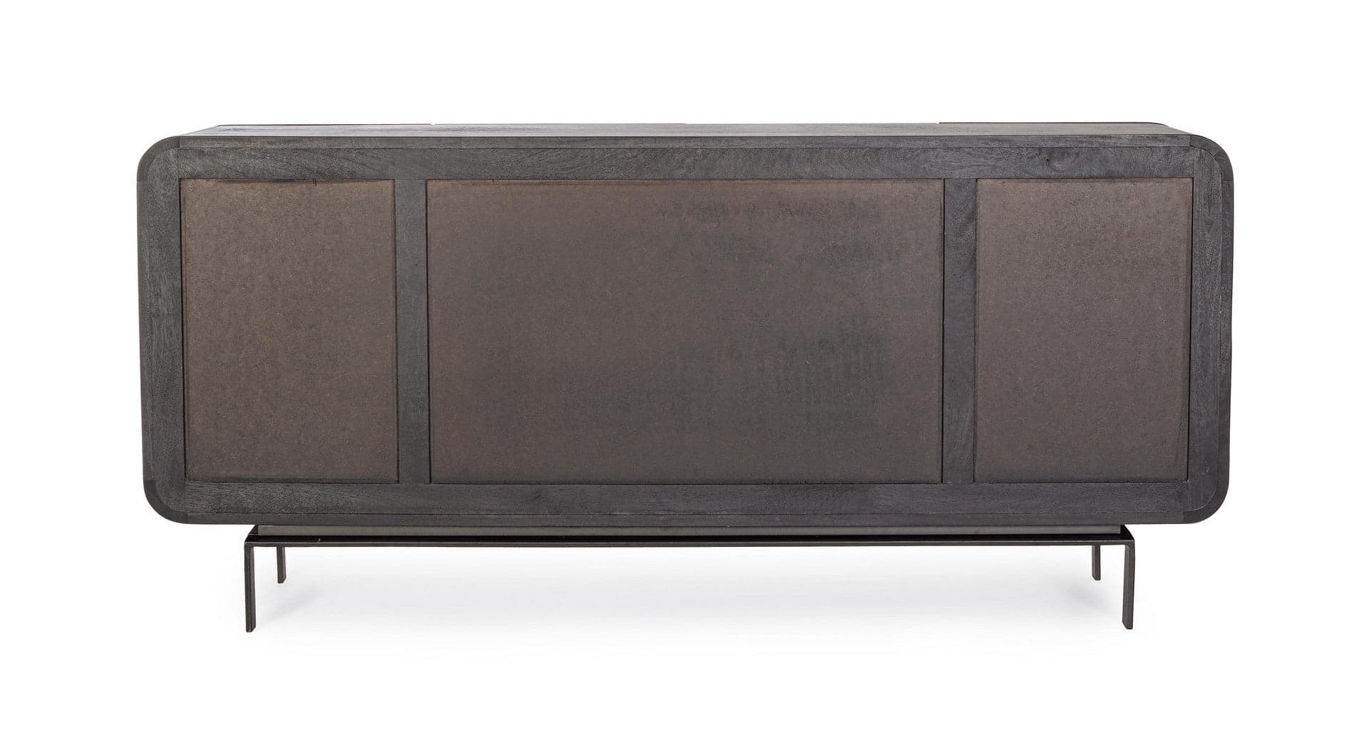 Credenza "Orissa" in legno di mango, color naturale, gambe in acciaio resistente in Credenze Decor Space - Altamura, commercioVirtuoso.it