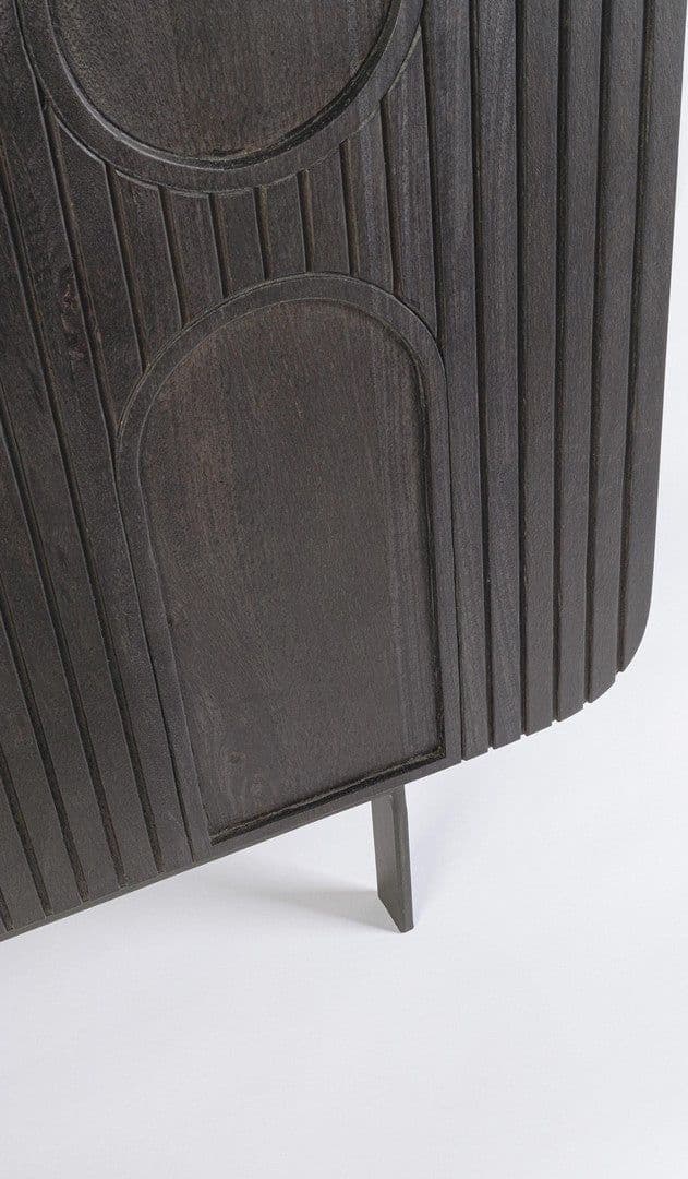 Credenza "Orissa" in legno di mango, color naturale, gambe in acciaio resistente in Credenze Decor Space - Altamura, commercioVirtuoso.it