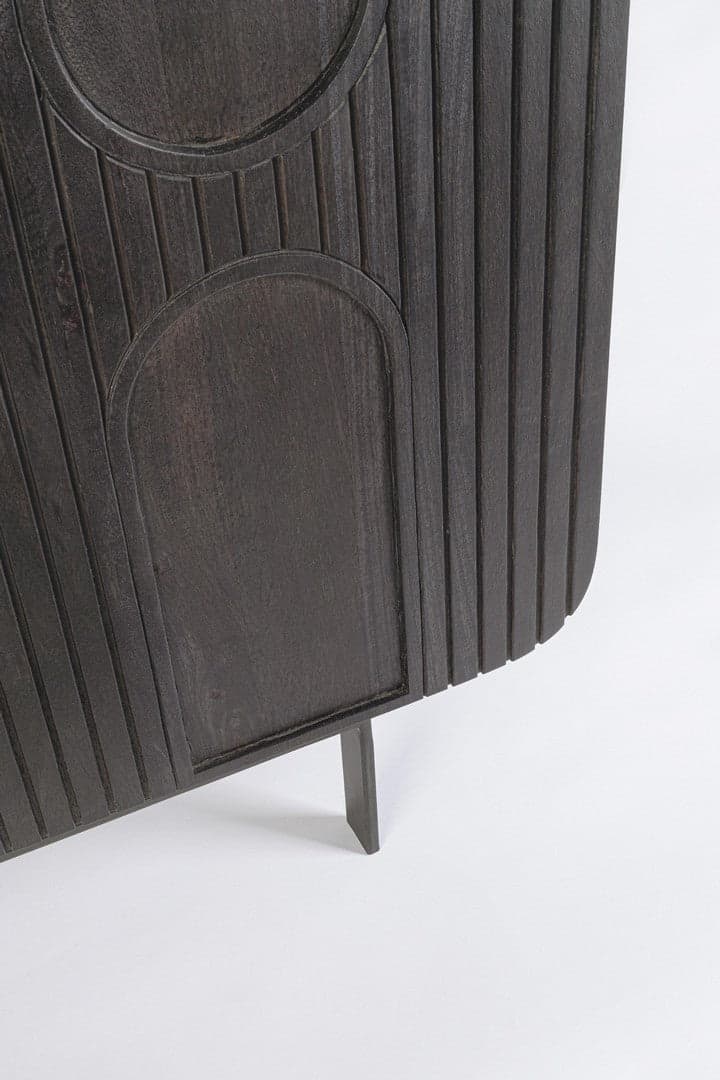 Credenza "Orissa" in legno di mango, color naturale, gambe in acciaio resistente in Credenze Decor Space - Altamura, commercioVirtuoso.it