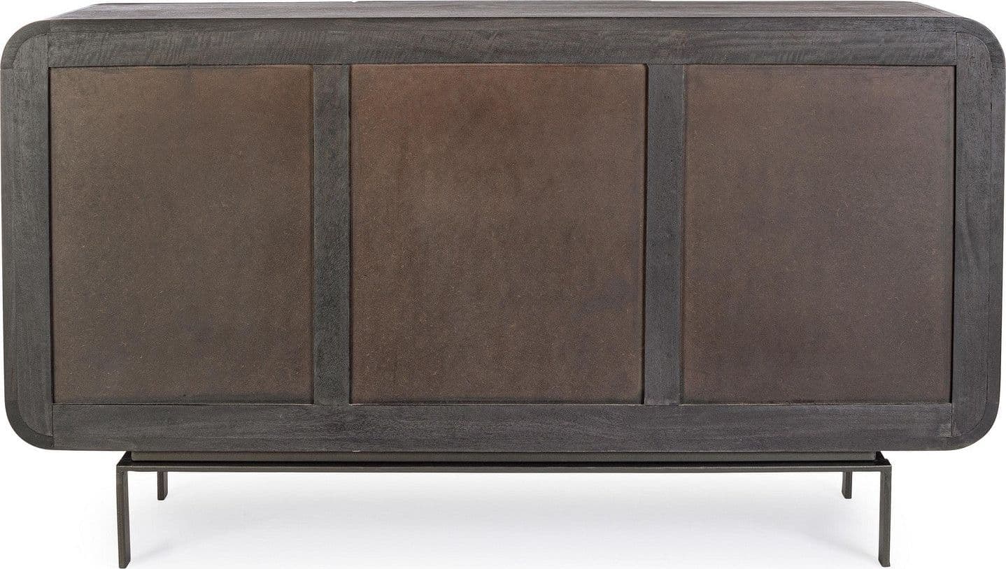 Credenza "Orissa" in legno di mango, color naturale, gambe in acciaio resistente - 24