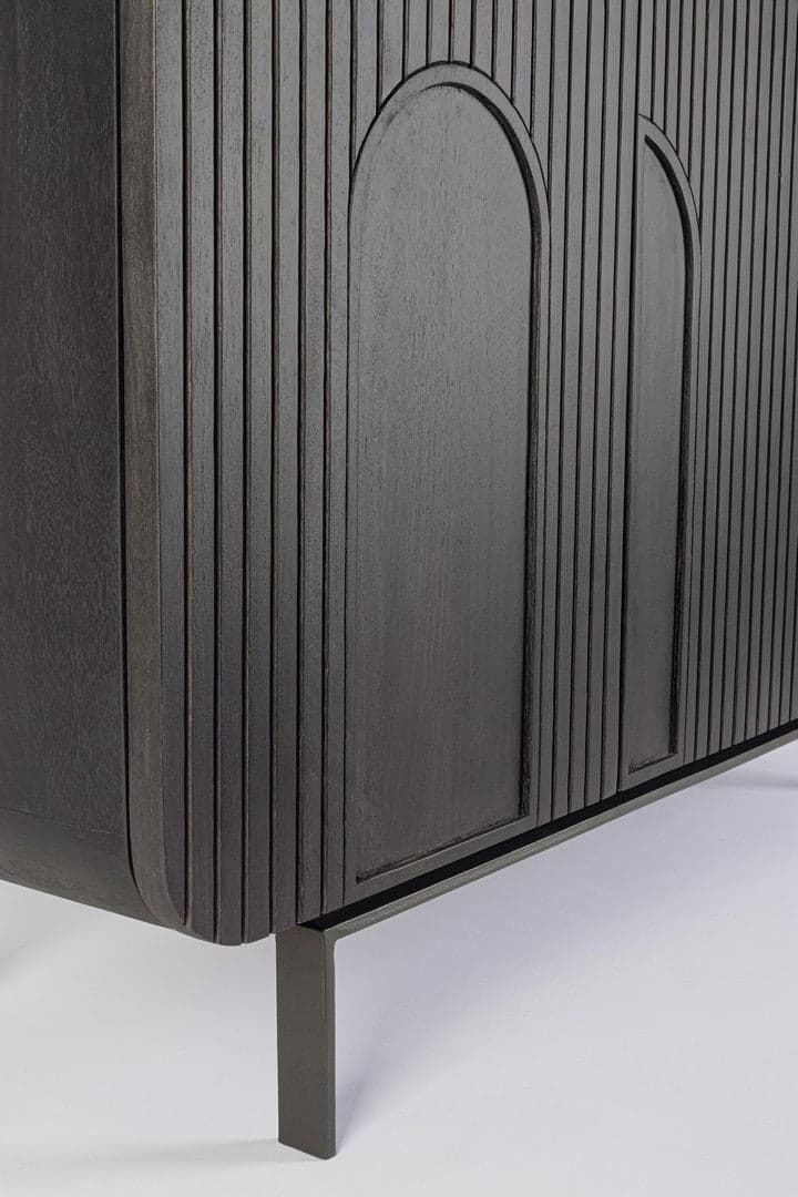 Credenza "Orissa" in legno di mango, color naturale, gambe in acciaio resistente - 26