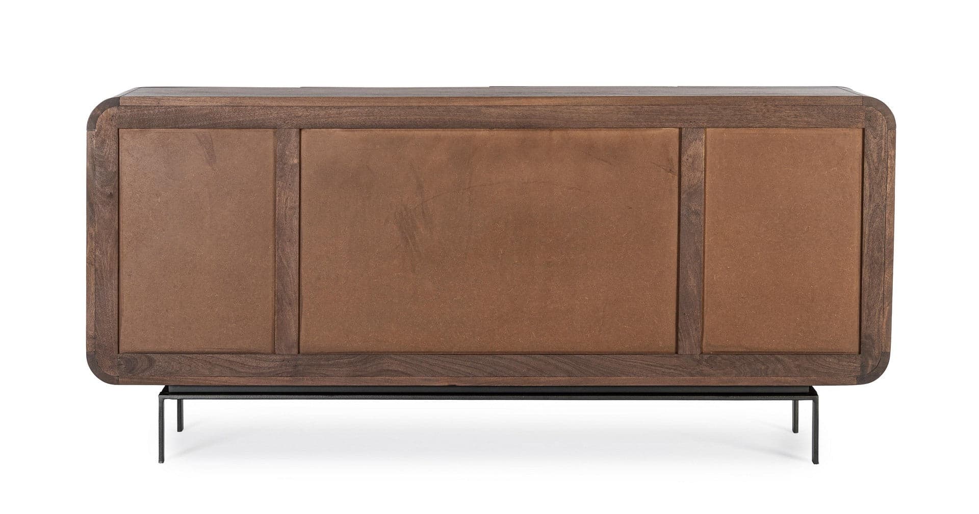Credenza "Orissa" in legno di mango, color naturale, gambe in acciaio resistente in Credenze Decor Space - Altamura, commercioVirtuoso.it