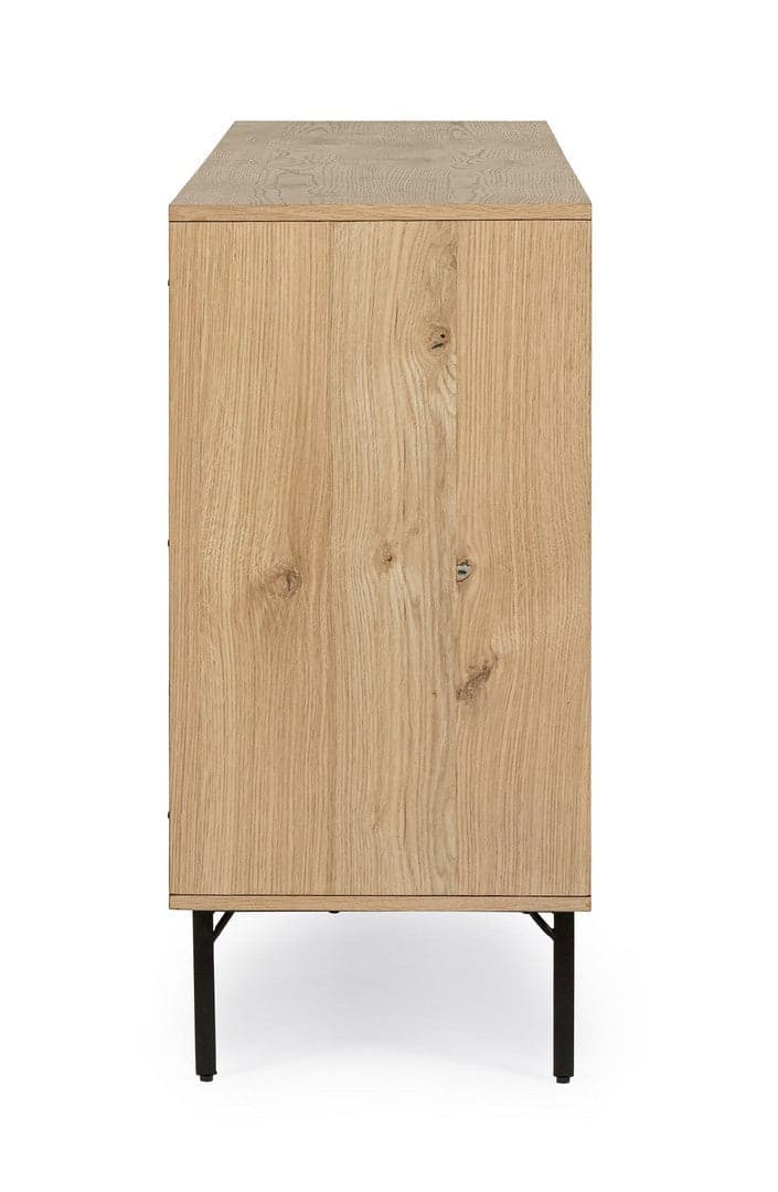 Credenza "Stanwood" con 3 ante e 3 cassetti, in mdf, finitura in rovere in Credenze Decor Space - Altamura, commercioVirtuoso.it