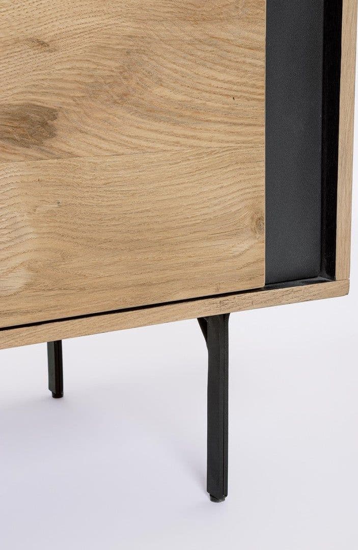 Credenza "Stanwood" con 3 ante e 3 cassetti, in mdf, finitura in rovere in Credenze Decor Space - Altamura, commercioVirtuoso.it