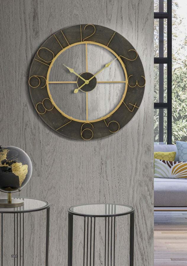 Orologio-da-parete-in-legno-MDF-e-ferro-per-salotto-e-cucina