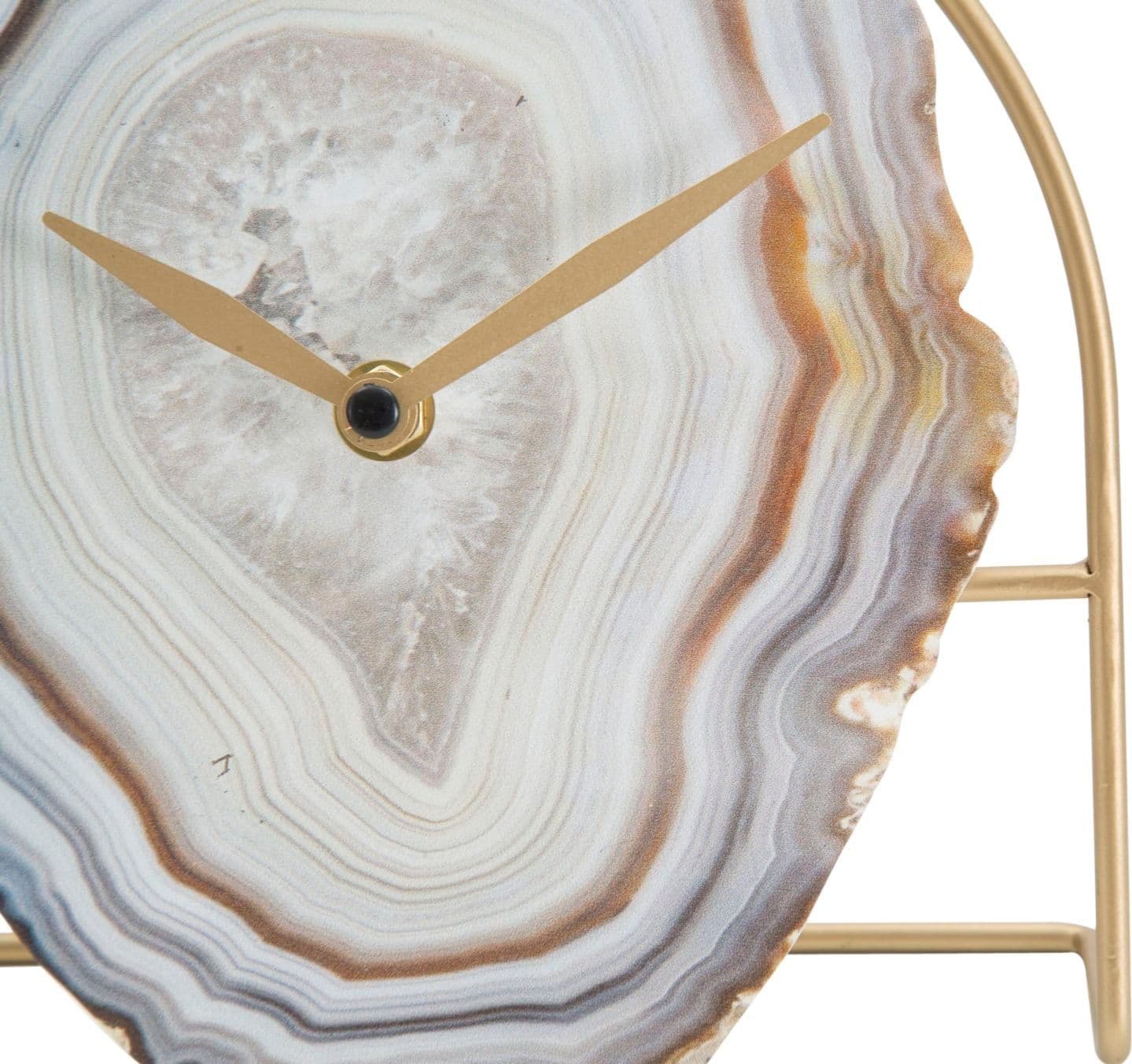 Orologio da parete geode in legno e struttura in ferro per salotto e cucina in Orologi da parete Decor Space - Altamura, commercioVirtuoso.it