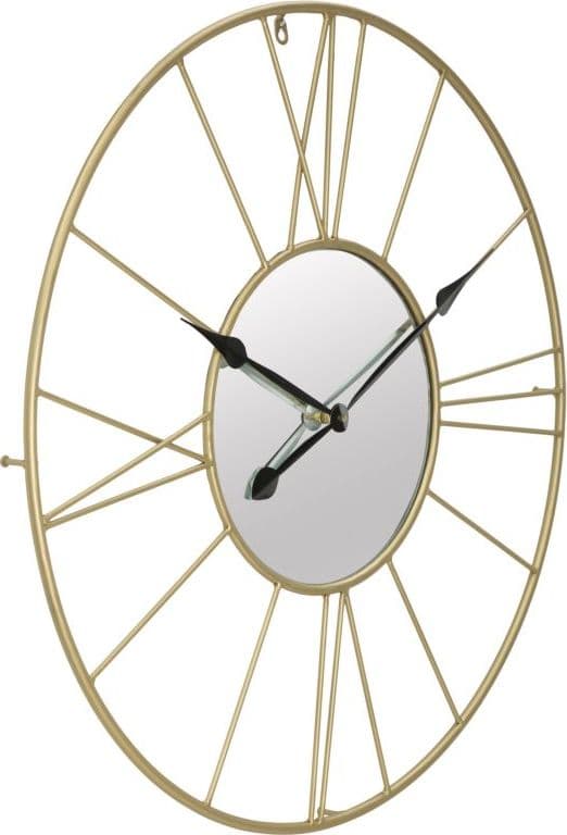 Orologio da parete in metallo con specchio per salotto e cucina in Orologi da parete Decor Space - Altamura, commercioVirtuoso.it