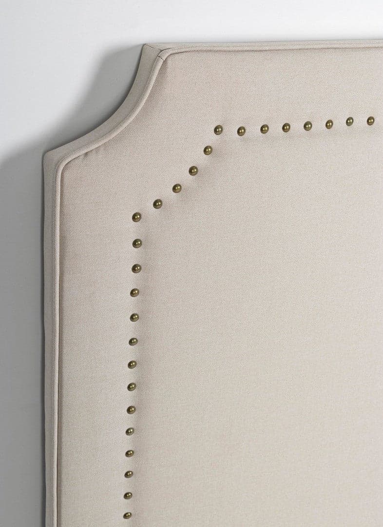 Testiera per letto "Zenda" color naturale, struttura in compensato, da 160 x 6 x 120 cm in Materassi Decor Space - Altamura, commercioVirtuoso.it