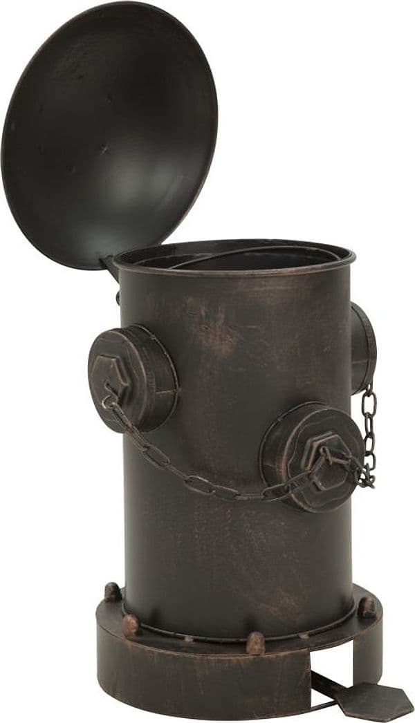 Bidoncino porta rifiuti stile industrial in metallo per decorazione ambienti in Soprammobili Decor Space - Altamura, commercioVirtuoso.it