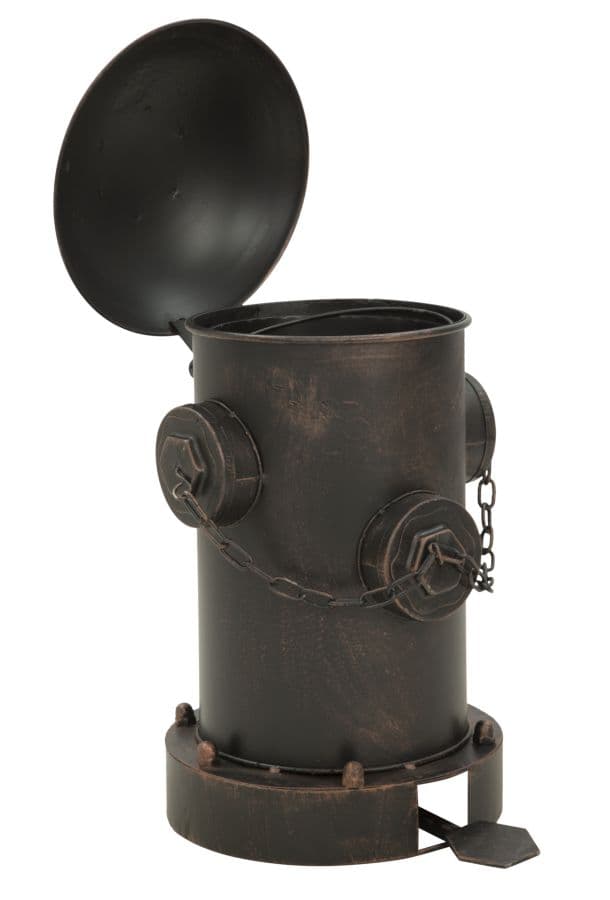 Bidoncino porta rifiuti stile industrial in metallo per decorazione ambienti in Soprammobili Decor Space - Altamura, commercioVirtuoso.it