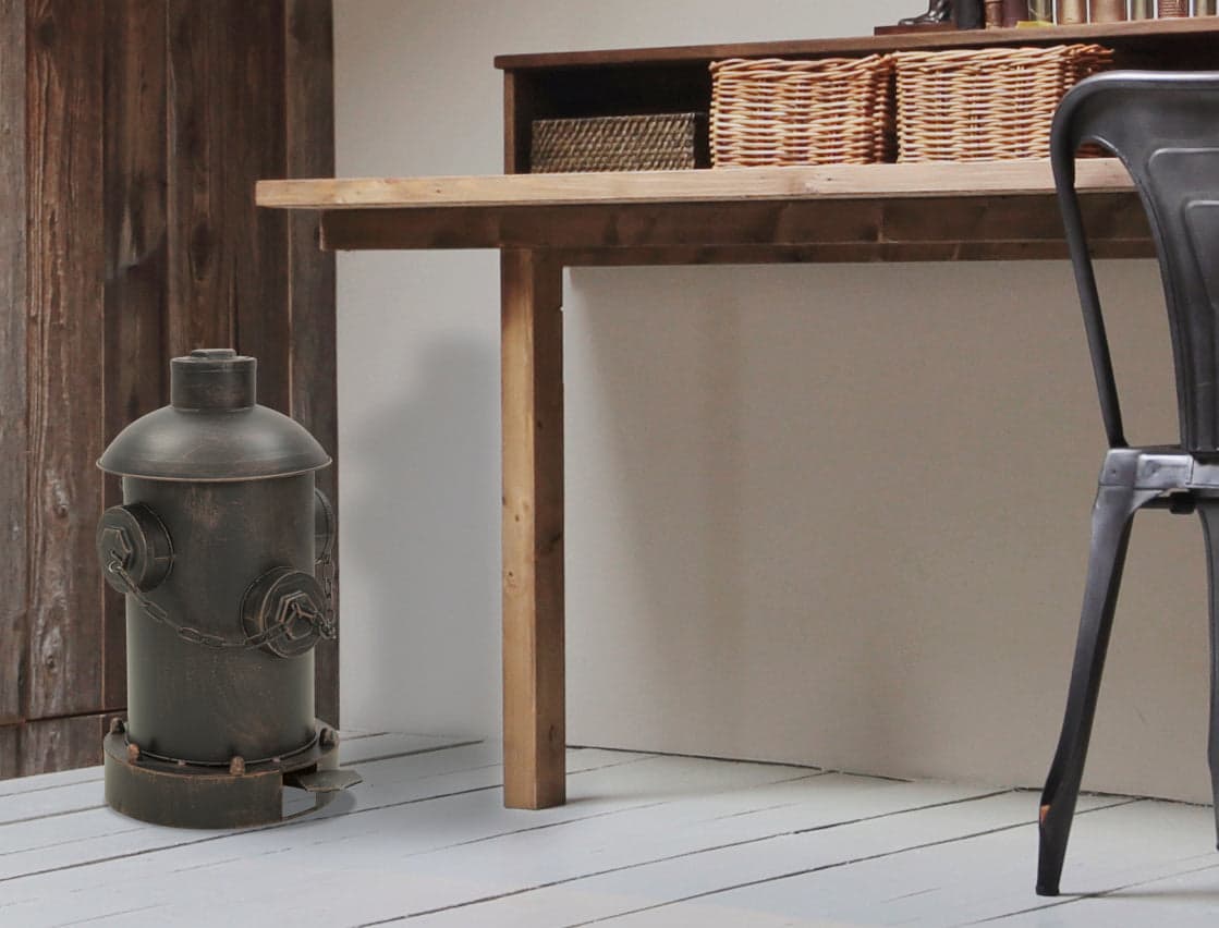 Bidoncino porta rifiuti stile industrial in metallo per decorazione ambienti in Soprammobili Decor Space - Altamura, commercioVirtuoso.it