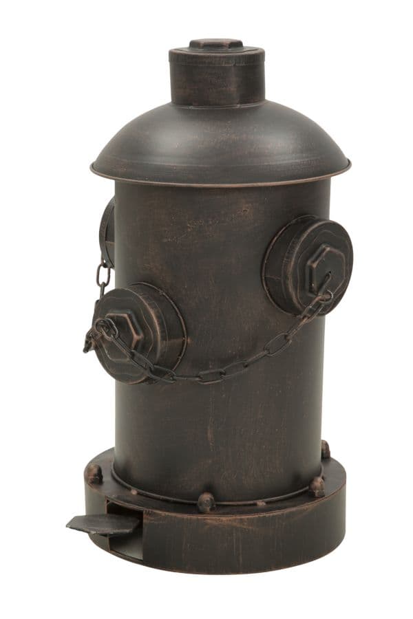 Bidoncino porta rifiuti stile industrial in metallo per decorazione ambienti in Soprammobili Decor Space - Altamura, commercioVirtuoso.it