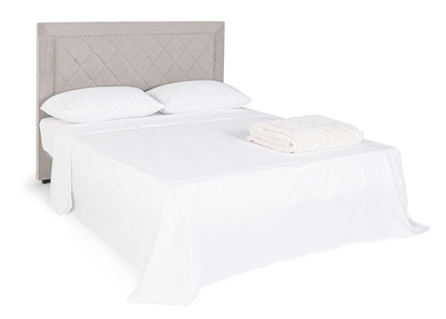 Testiera per letto "Ahura" con struttura in compensato da 160 x 8 x 120 cm in Materassi Decor Space - Altamura, commercioVirtuoso.it