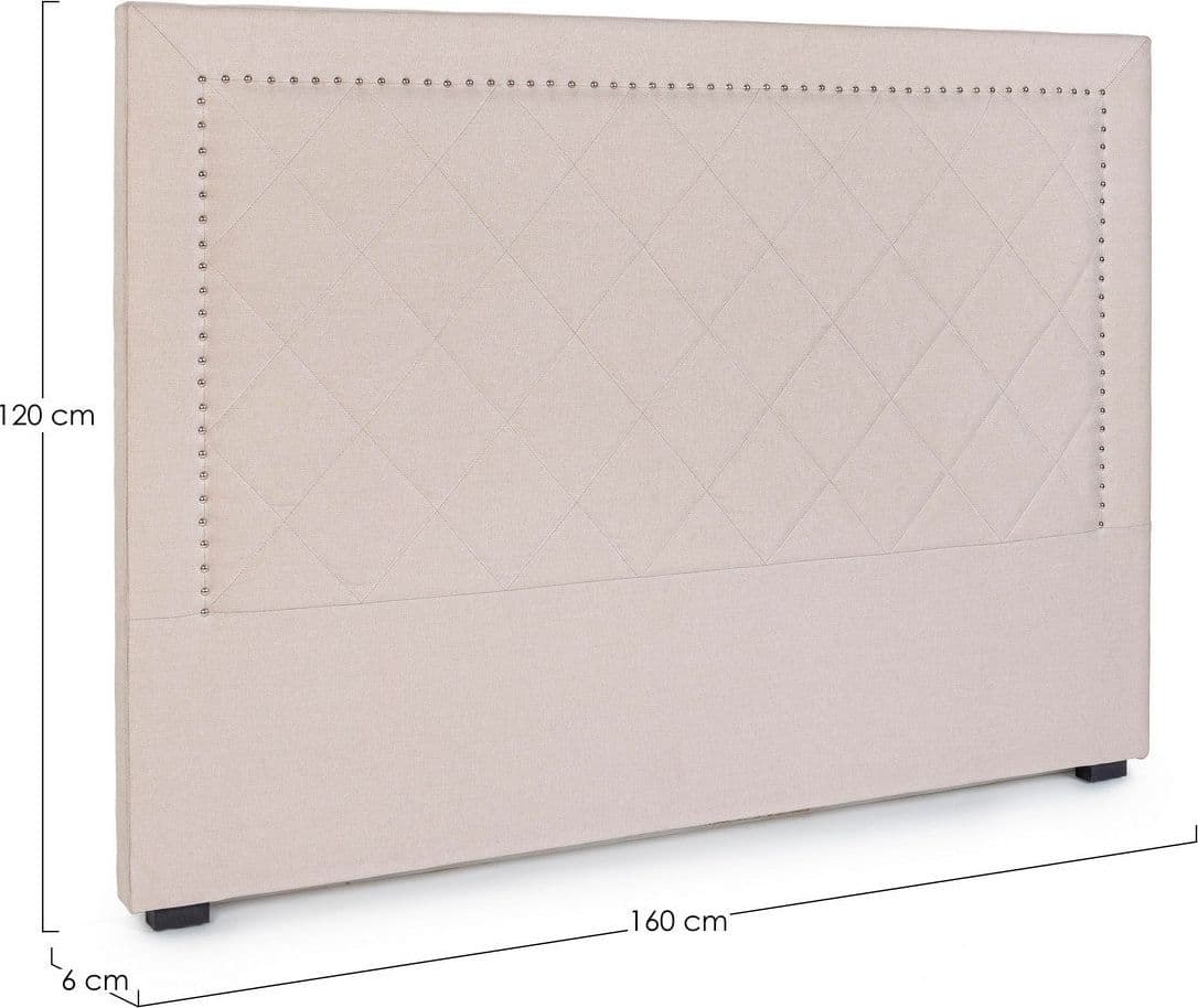 Testiera per letto "Ahura" con struttura in compensato da 160 x 8 x 120 cm in Materassi Decor Space - Altamura, commercioVirtuoso.it