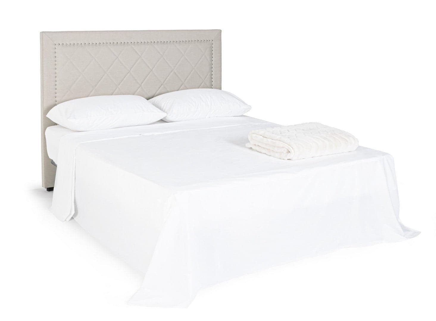 Testiera per letto "Ahura" con struttura in compensato da 160 x 8 x 120 cm in Materassi Decor Space - Altamura, commercioVirtuoso.it
