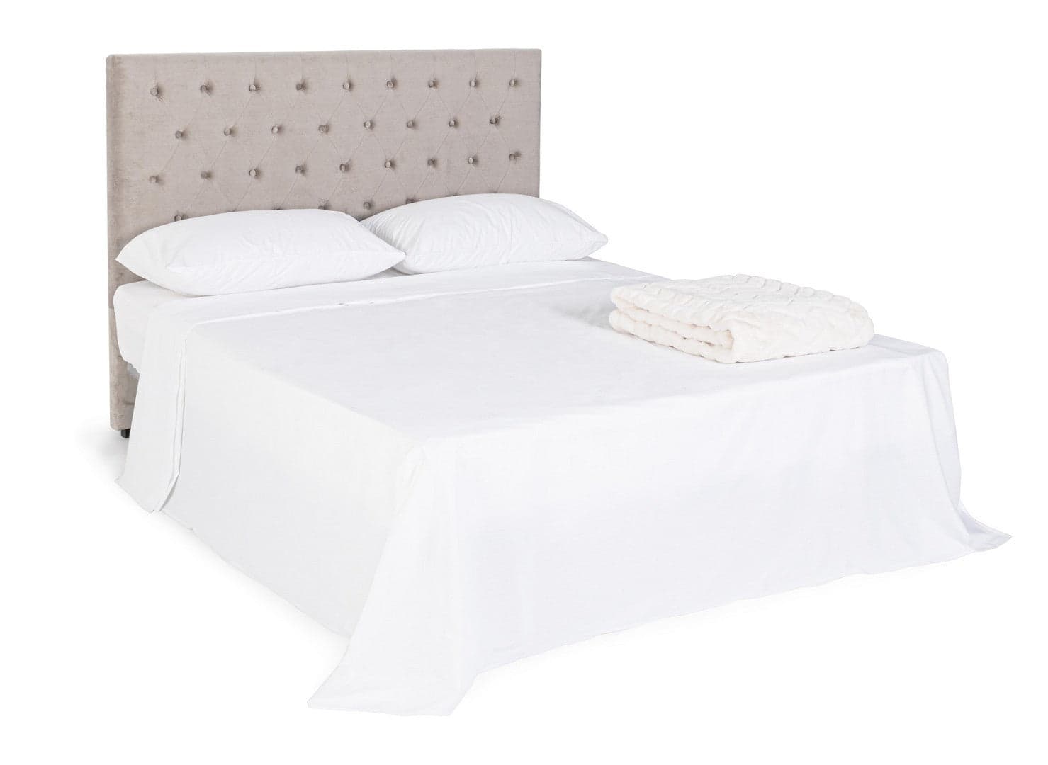 Testiera per letto "Caspar" con struttura in compensato da 160 x 8 x 120 cm in Materassi Decor Space - Altamura, commercioVirtuoso.it