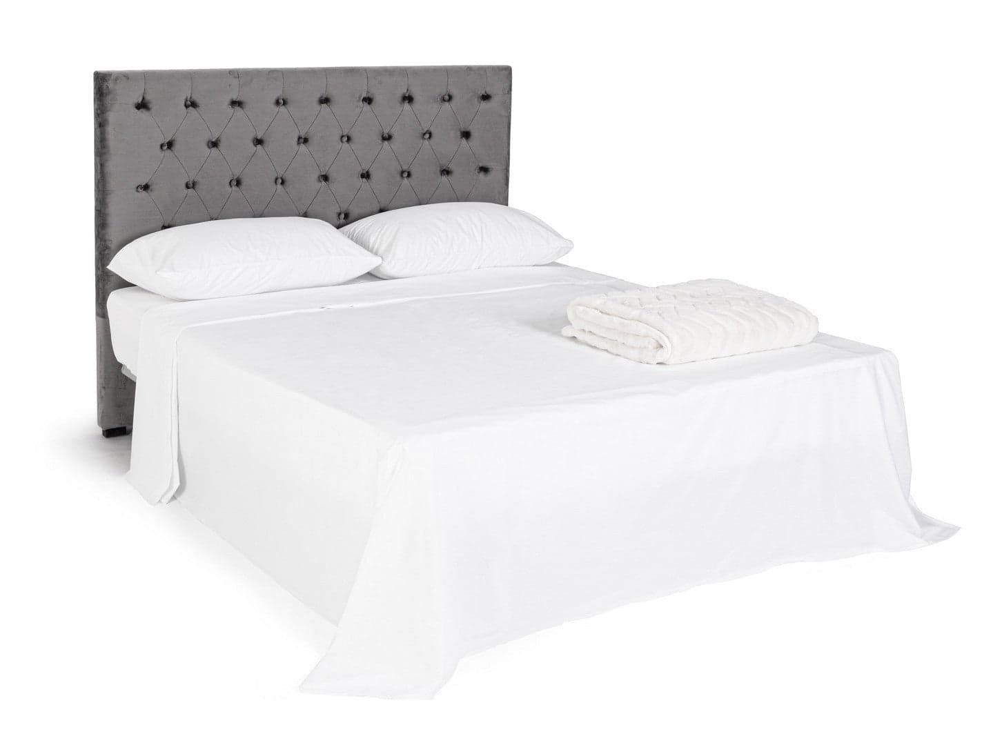 Testiera per letto "Caspar" con struttura in compensato da 160 x 8 x 120 cm in Materassi Decor Space - Altamura, commercioVirtuoso.it