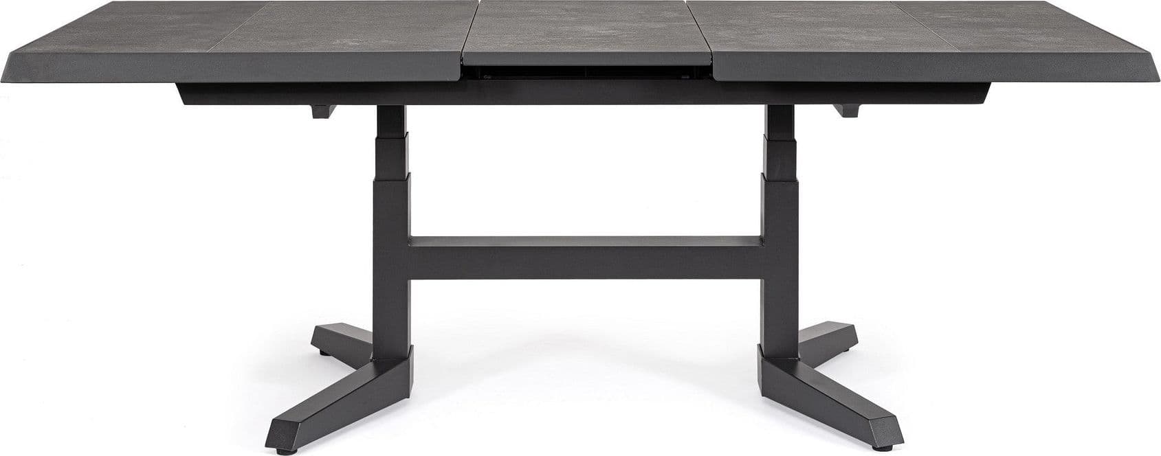 Tavolo allungabile "Robert" struttura in alluminio, piano in ceramica da 143/183 x 88 cm in Tavoli da sala da pranzo Decor Space - Altamura, commercioVirtuoso.it