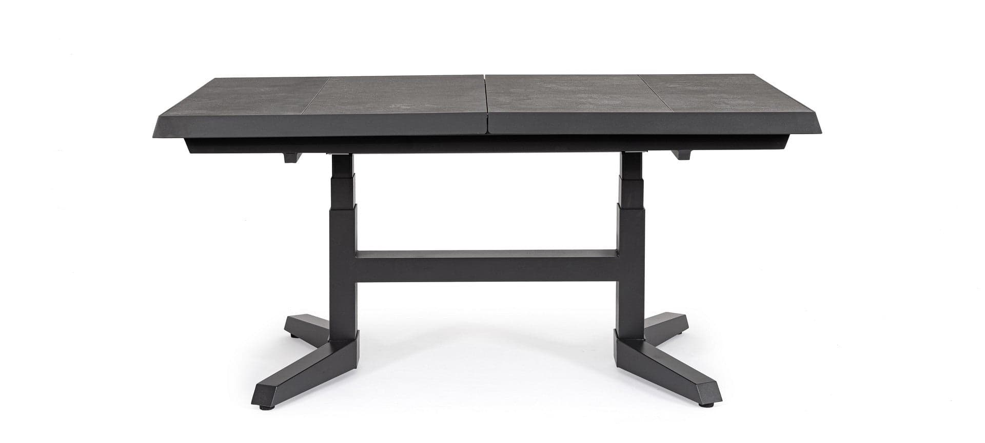 Tavolo allungabile "Robert" struttura in alluminio, piano in ceramica da 143/183 x 88 cm in Tavoli da sala da pranzo Decor Space - Altamura, commercioVirtuoso.it