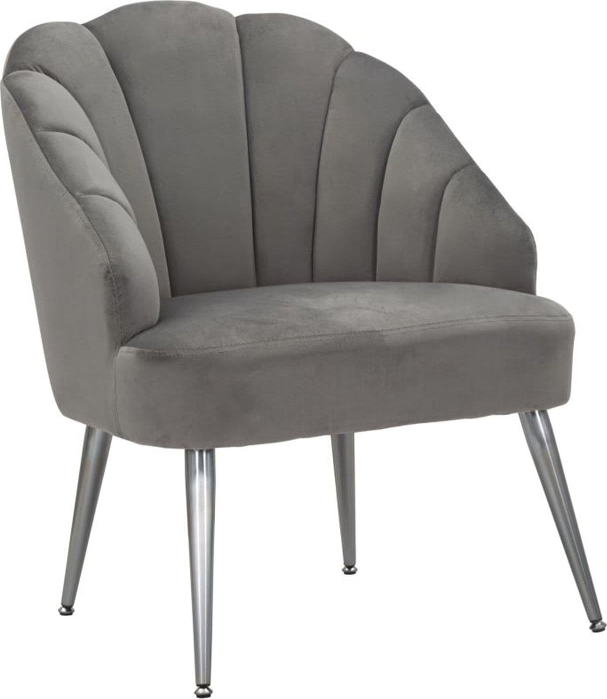 Poltrona "Shell" in poliestere gambe in metallo per interni in Poltrone Decor Space - Altamura, commercioVirtuoso.it