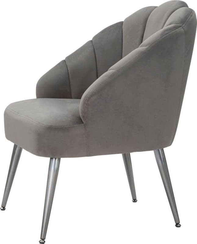 Poltrona "Shell" in poliestere gambe in metallo per interni in Poltrone Decor Space - Altamura, commercioVirtuoso.it