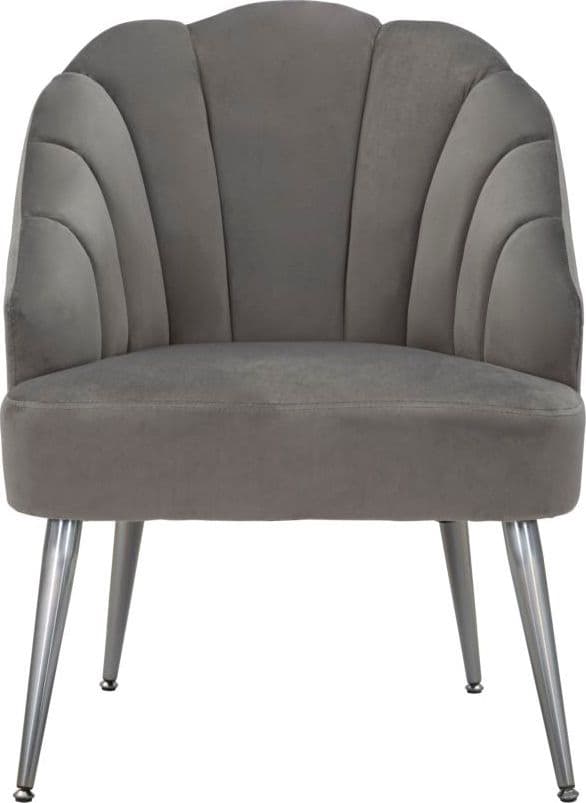 Poltrona "Shell" in poliestere gambe in metallo per interni in Poltrone Decor Space - Altamura, commercioVirtuoso.it