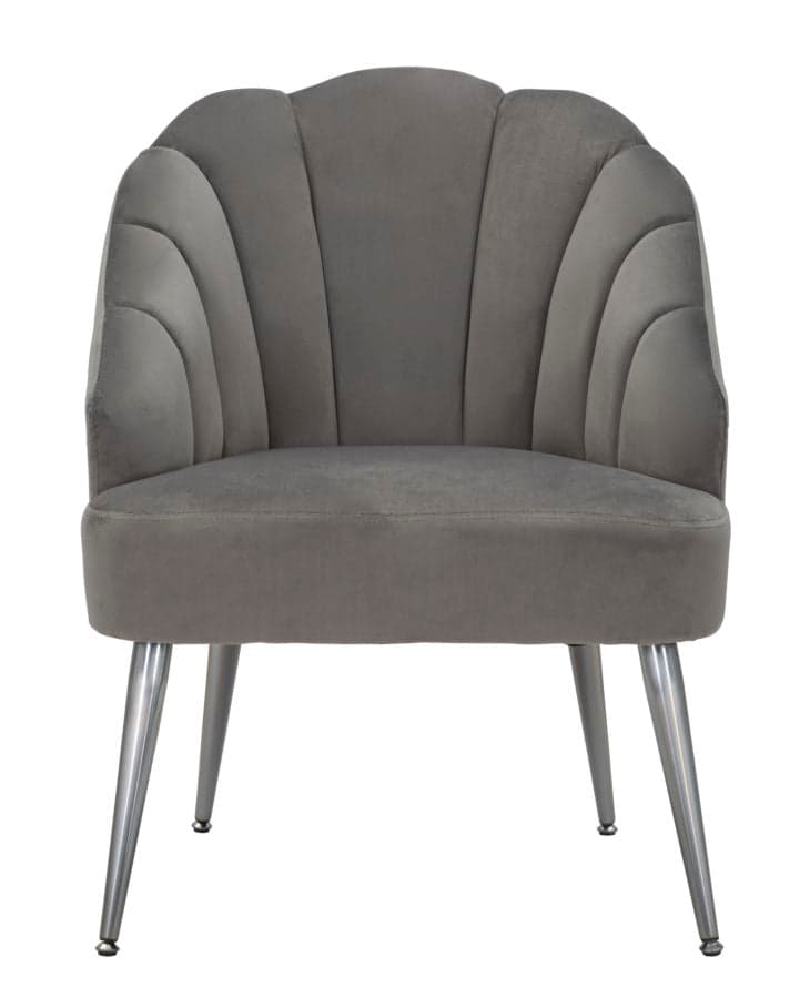 Poltrona "Shell" in poliestere gambe in metallo per interni in Poltrone Decor Space - Altamura, commercioVirtuoso.it