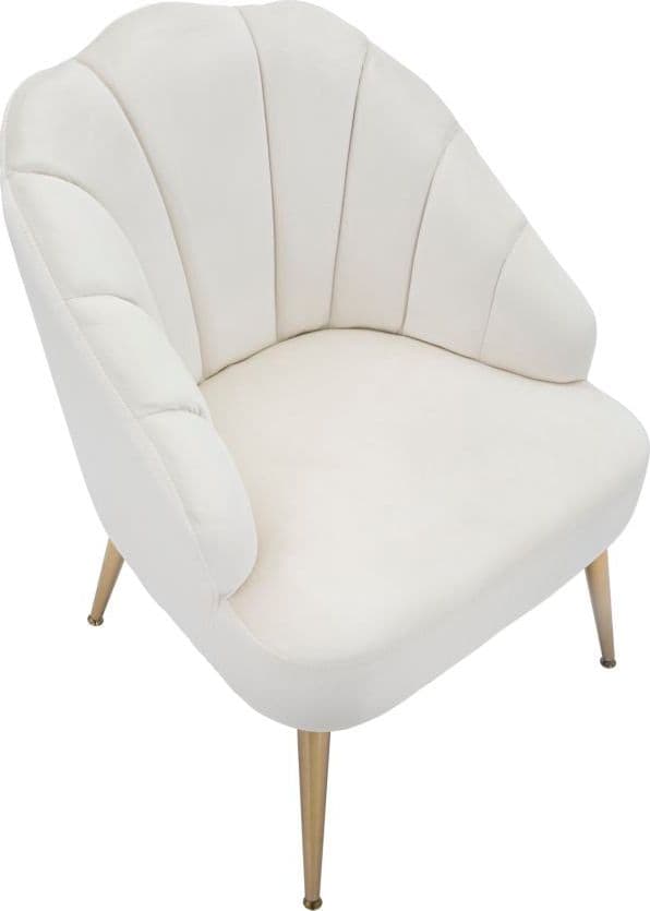 Poltrona "Shell" in poliestere gambe in metallo per interni - 22