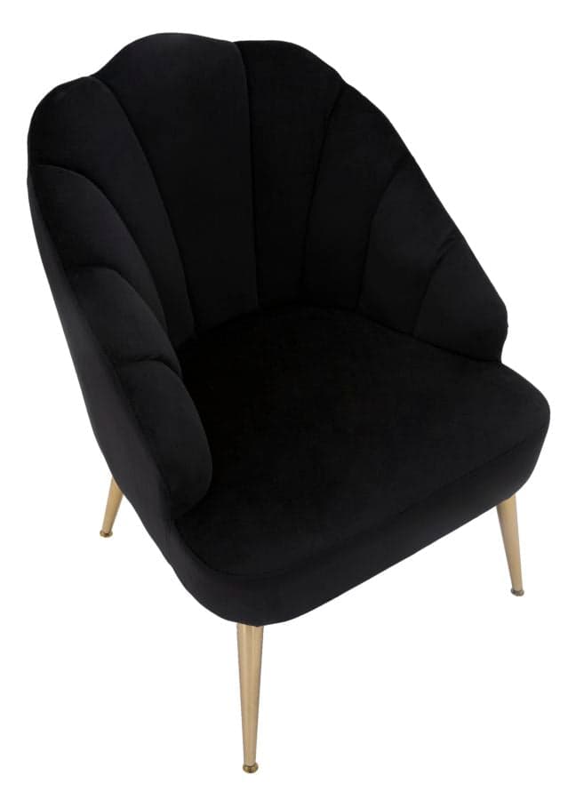 Poltrona "Shell" in poliestere gambe in metallo per interni in Poltrone Decor Space - Altamura, commercioVirtuoso.it