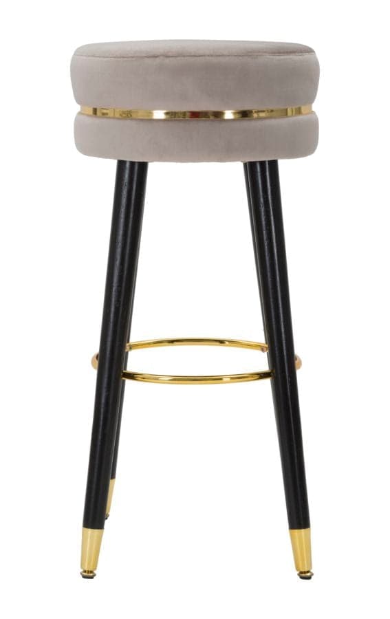 Sgabello da bar "Paris" in poliestere gambe in legno colore nero per interni in Sgabelli Decor Space - Altamura, commercioVirtuoso.it