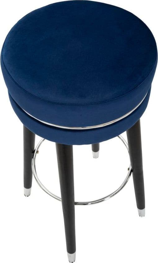 Sgabello da bar "Paris" in poliestere gambe in legno colore nero per interni in Sgabelli Decor Space - Altamura, commercioVirtuoso.it