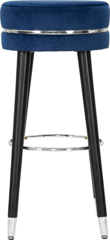 Sgabello da bar "Paris" in poliestere gambe in legno colore nero per interni in Sgabelli Decor Space - Altamura, commercioVirtuoso.it