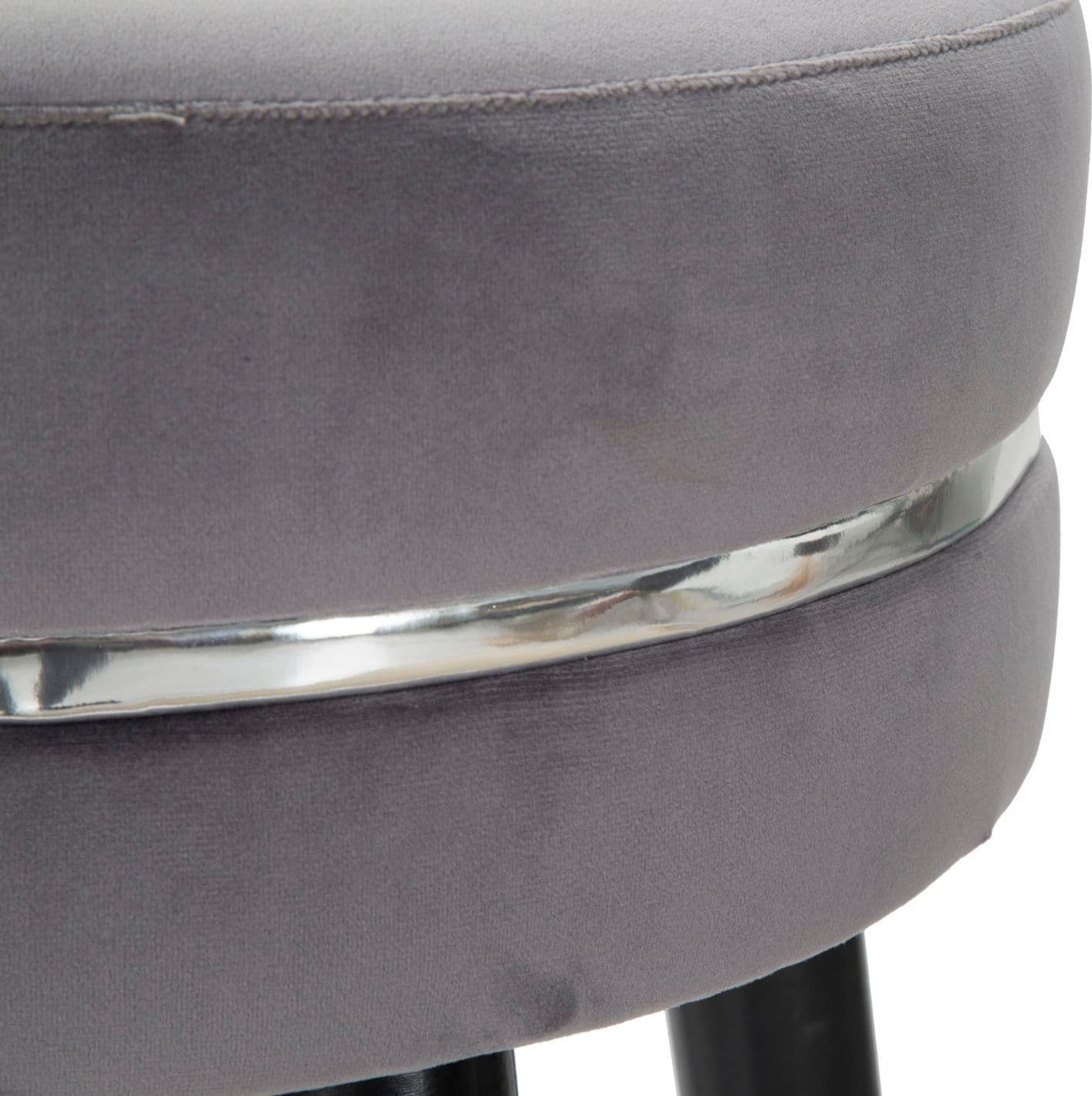 Sgabello da bar "Paris" in poliestere gambe in legno colore nero per interni in Sgabelli Decor Space - Altamura, commercioVirtuoso.it