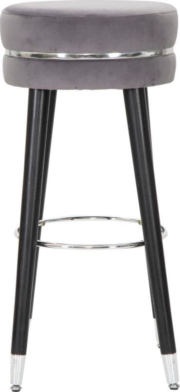 Sgabello da bar "Paris" in poliestere gambe in legno colore nero per interni in Sgabelli Decor Space - Altamura, commercioVirtuoso.it