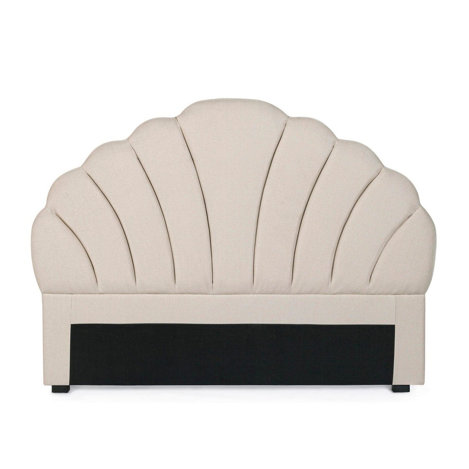 Testiera per letto "Azar" color naturale, struttura in legno, da 169 x 7 x 124 cm
